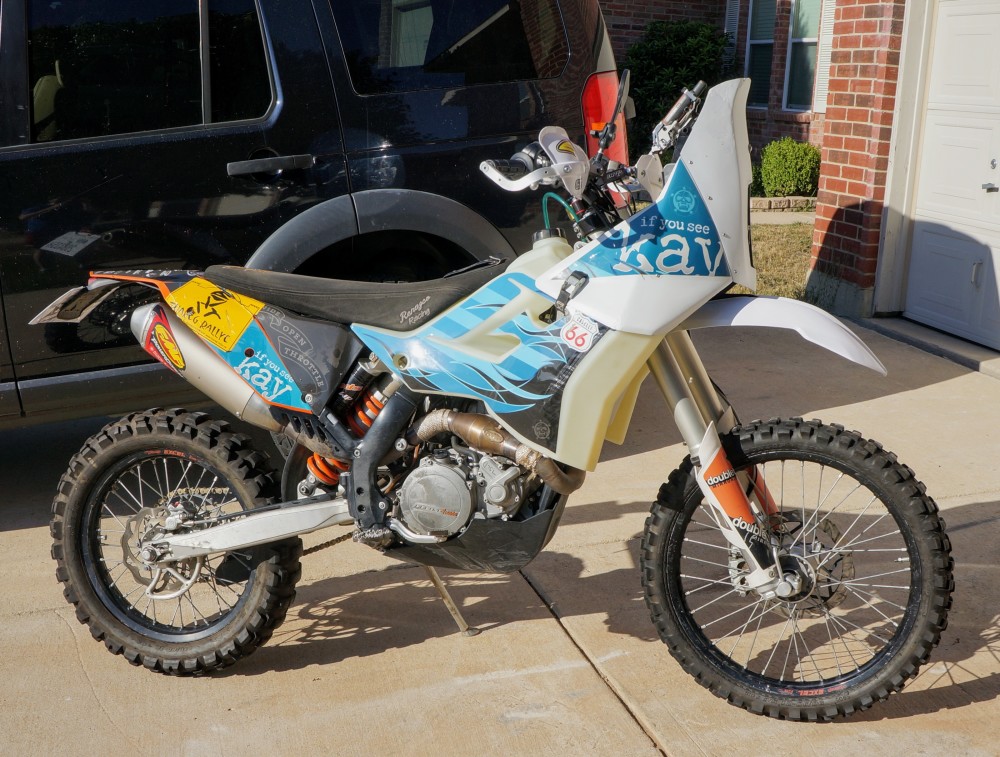 the KTM upon arriving home the first time the KTM upon arriving home the first time