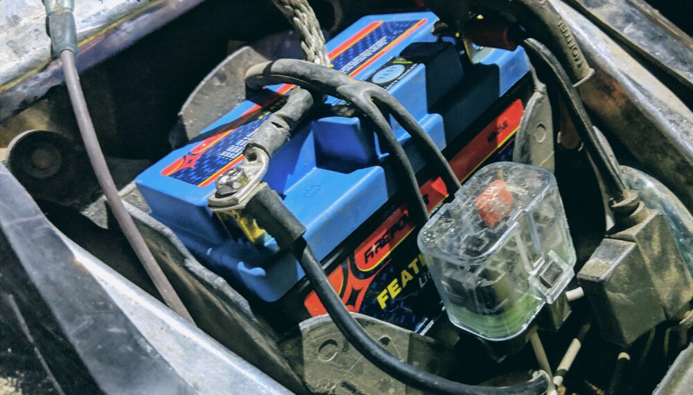 new battery, installed new battery, installed